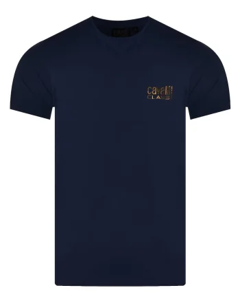 Tricou barbati,  D001061-B001, bleumarin, material bumbac
