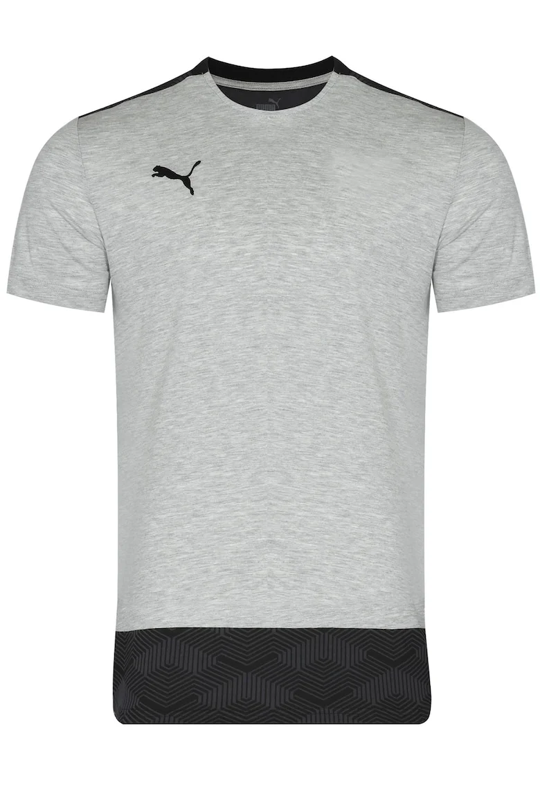Tricou barbat  TEAMFINAL 21, casual, culoare gri, bumbac,