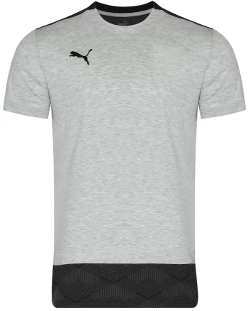 Tricou barbat  TEAMFINAL 21, casual, culoare gri, bumbac,