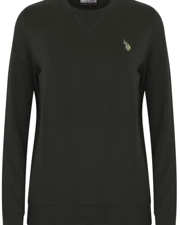 Bluza dama 387 66875 51930 248, U.S. Polo Assn, Kaki, Bumbac/Elastan