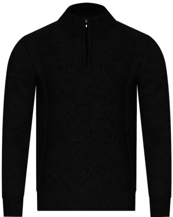 Pulover lana\acril, Negru