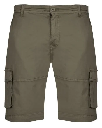 Pantaloni scurti barbati,  bumbac/elastan, kaki