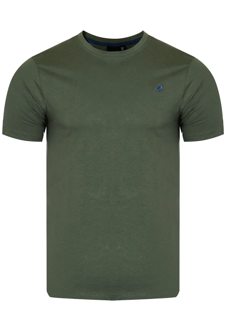 Tricou barbat, U.S. GRAND POLO, model US51601M/5611, verde (salvie), 100% bumbac
