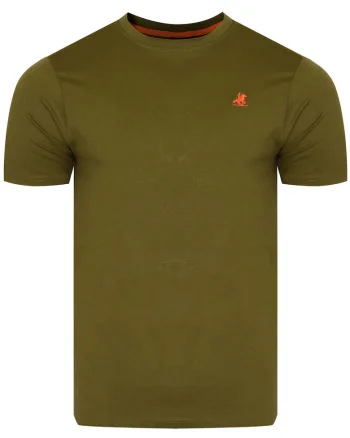 Tricou barbati, U.S. GRAND POLO, kaki, bumbac
