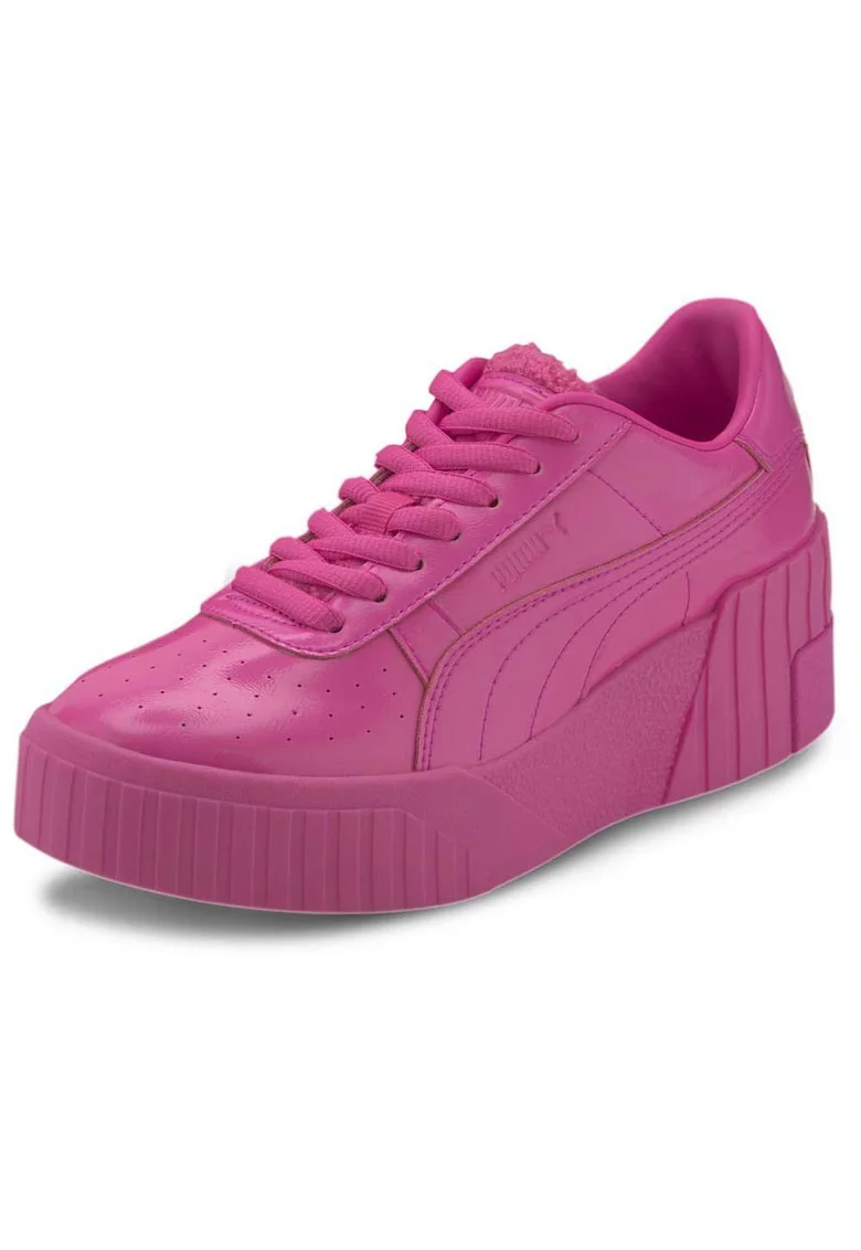 Pantofi sport din piele ecologica cu talpa wedge Cali, Roz