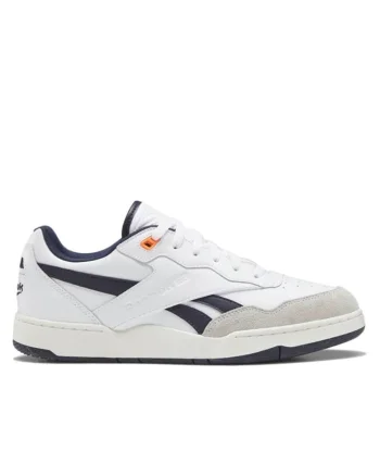 Pantofi sport de piele ecologica cu garnituri de piele intoarsa, Alb