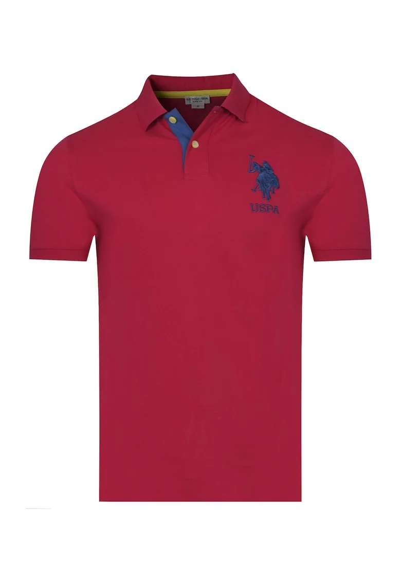 U.S. POLO Tricou polo pentru barbati SALM, Rosu