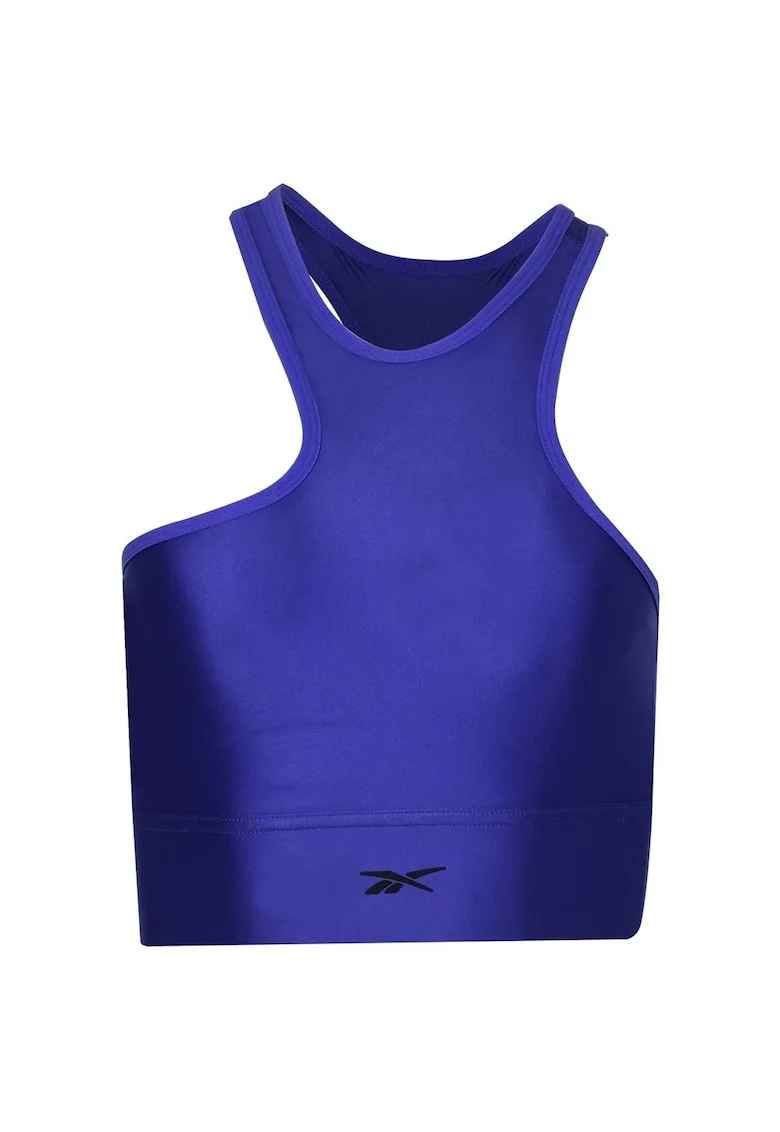 Tricou dama  albastru, poliester, croiala de sus,