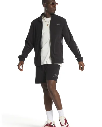 Pantaloni scurti relaxed fit cu snururi, Negru