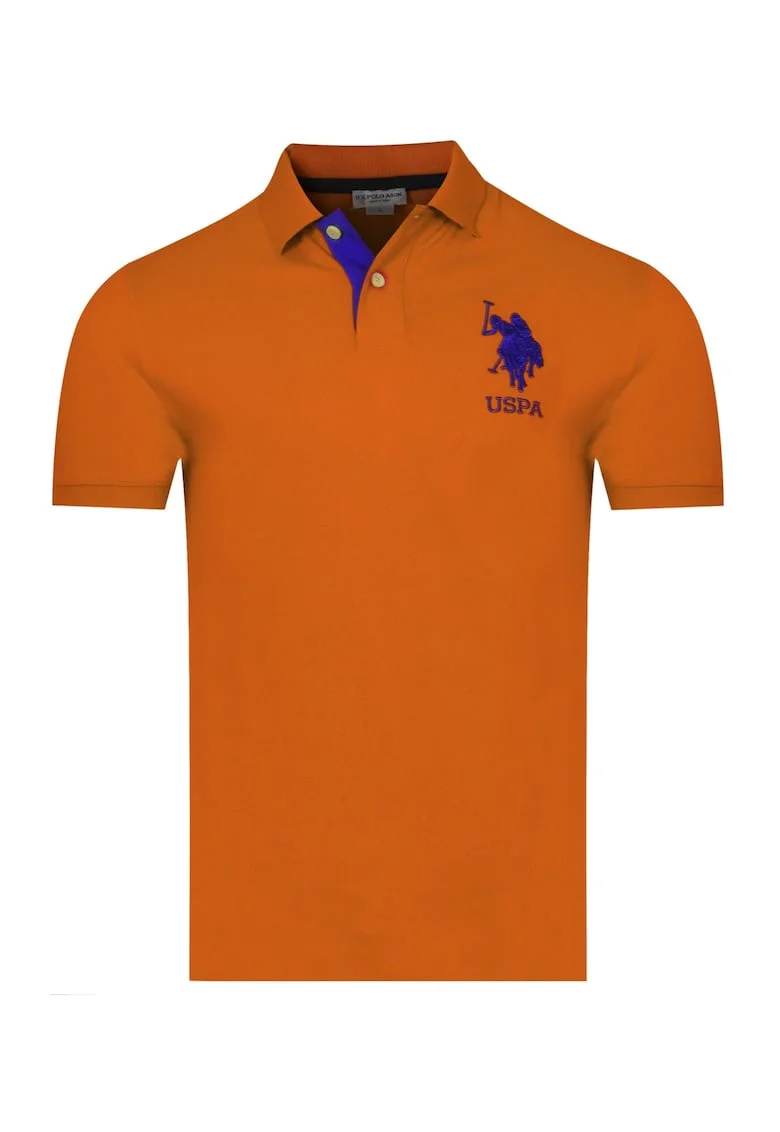 U.S. POLO Tricou polo pentru barbati SALM, Portocaliu