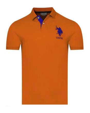 U.S. POLO Tricou polo pentru barbati SALM, Portocaliu