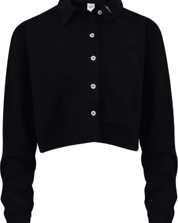 Bluza dama,  CL WDE FLEECE LAYER HT7868, negru, bumbac