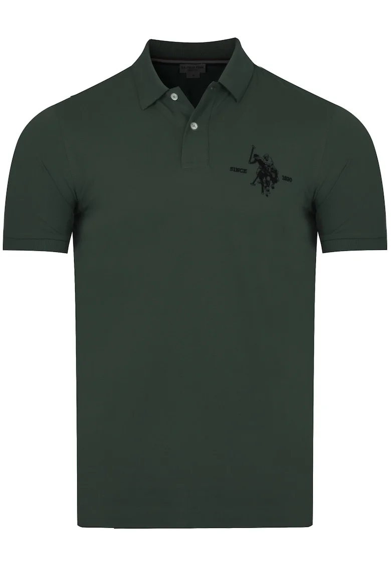 Tricou barbati SALK 197 66340 41029 149, U.S Polo Assn, Bumbac, Verde