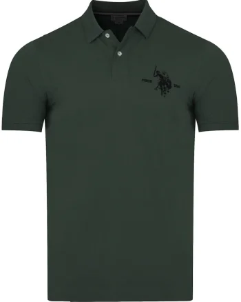 Tricou barbati SALK 197 66340 41029 149, U.S Polo Assn, Bumbac, Verde