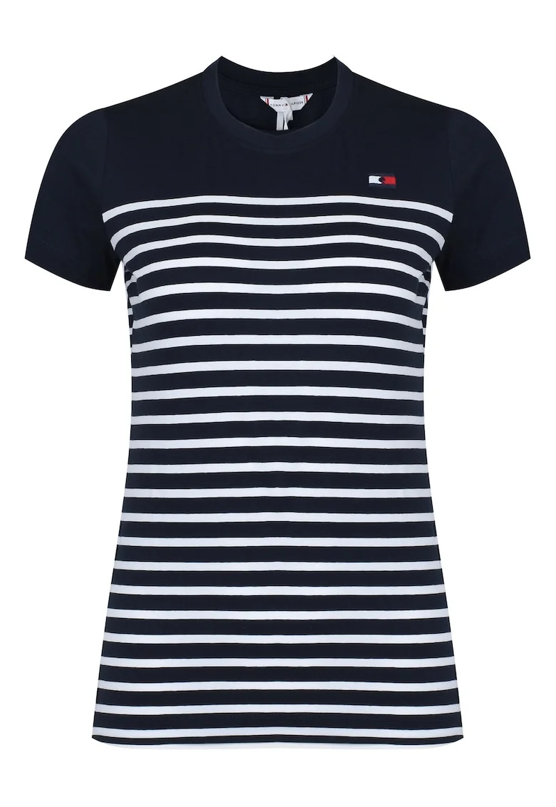 Tricou Damian Femei  Navy si Alb, Alb/Bleumarin