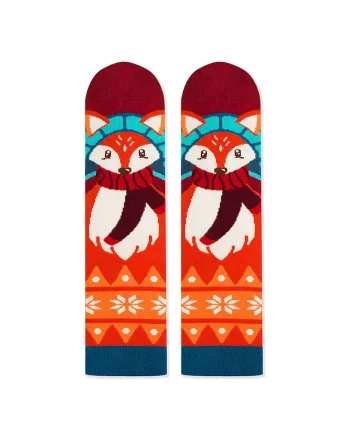 Sosete de bambus de Craciun Comfort Feet Socks CHRISTMAS FOX
