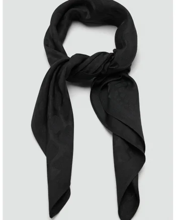 Esarfa din jacquard, Negru