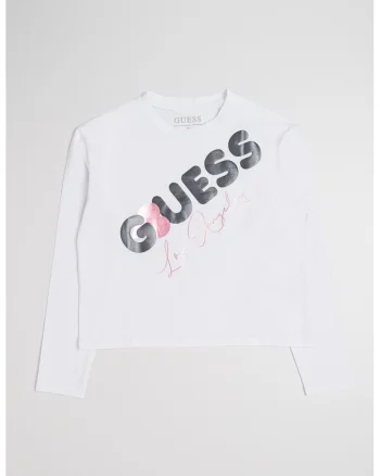 Bluza cu imprimeu logo, Alb/Roz deschis