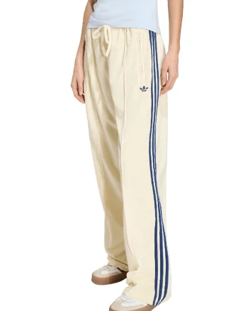 Pantaloni cu snur si buzunare cu femoar, Crem/Bleumarin