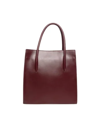 Geanta dama piele,  Hanna 5, 30x12x30, Visiniu