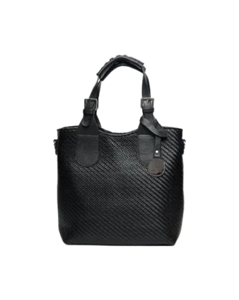 Geanta dama piele,  Cosulet Z mic, negru, 30x10x27 cm