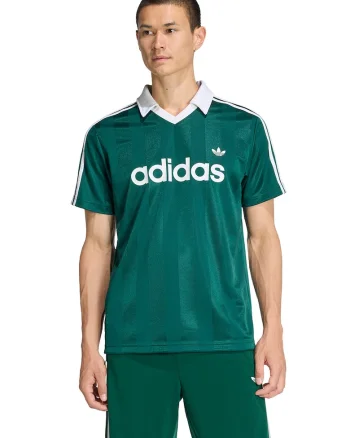 Tricou polo cu logo, Alb/Verde englez