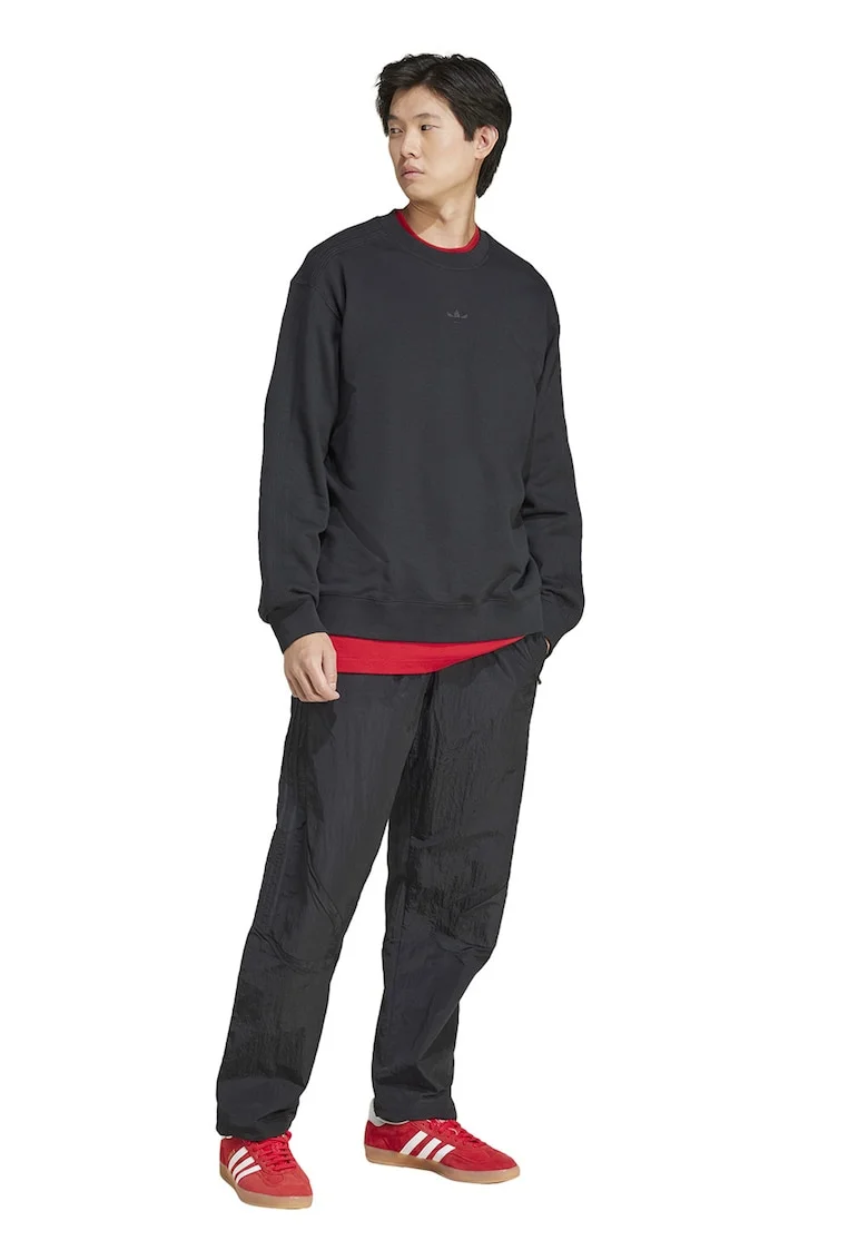 Bluza de trening lejera cu logo Essentials, Negru