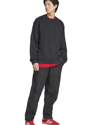 Bluza de trening lejera cu logo Essentials, Negru
