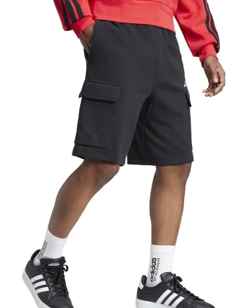 Pantaloni scurti cu snur, Alb/Negru