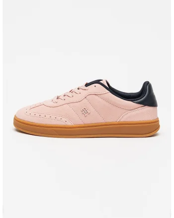 Pantofi sport din piele intoarsa Heritage, Roz deschis/Bleumarin