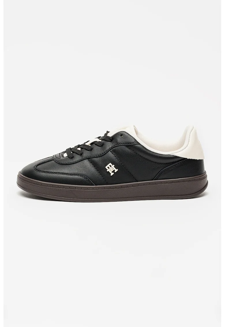 Pantofi sport de piele Heritage, Alb/Negru