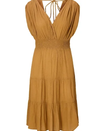 Rochie de plaja cu decolteu in V, Maro