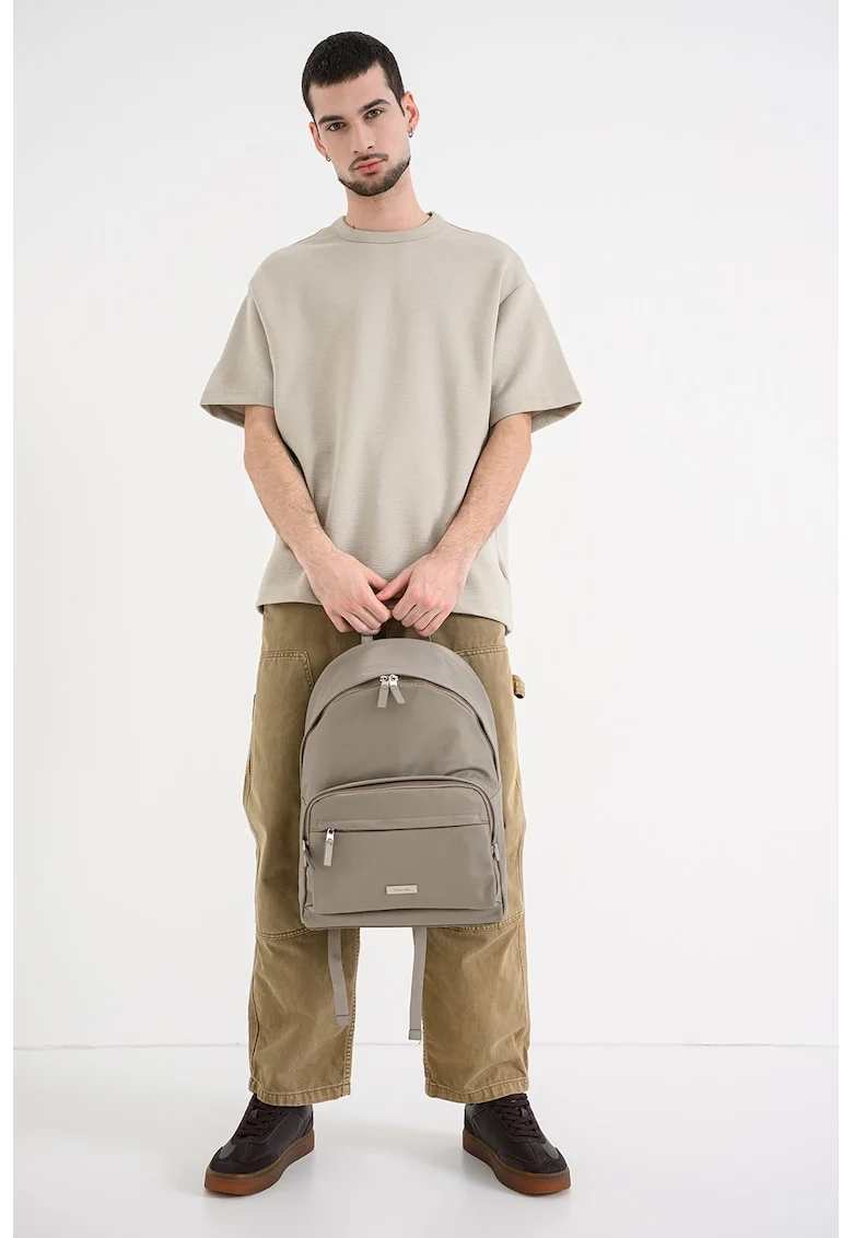 Tricou lejer din amestec de modal, Bej inchis