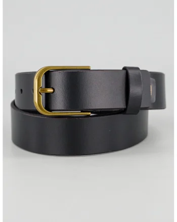 Curea din piele Heritage, Negru