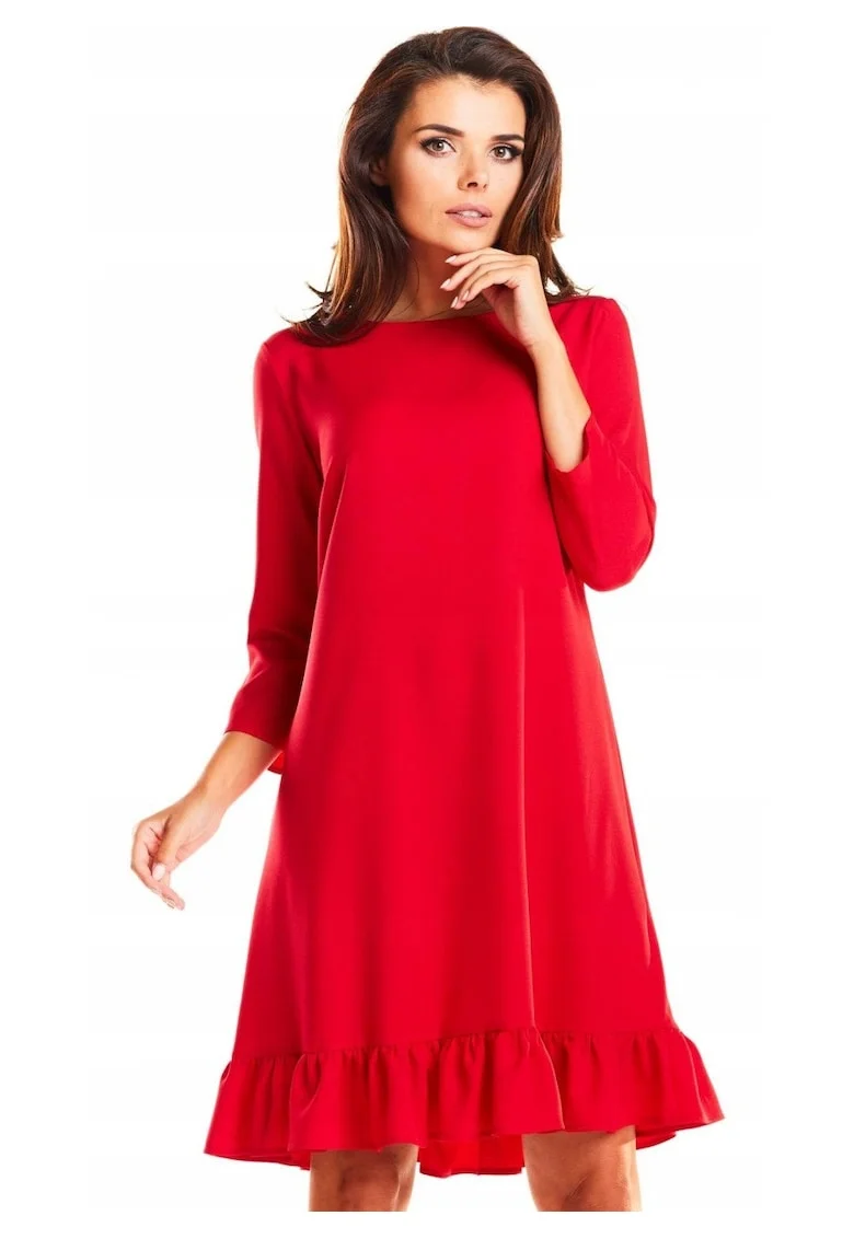 Rochie dama  Poliester, M185 - Rosu -