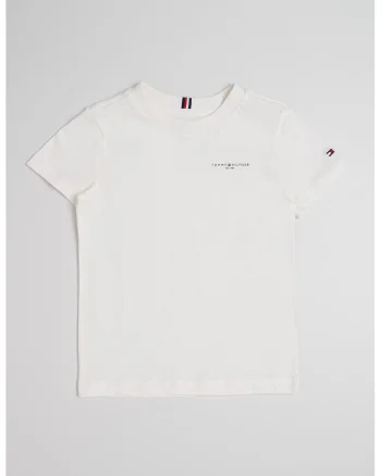 Tricou de bumbac cu logo, Alb murdar