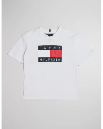 Tricou cu imprimeu logo Heritage, Alb optic