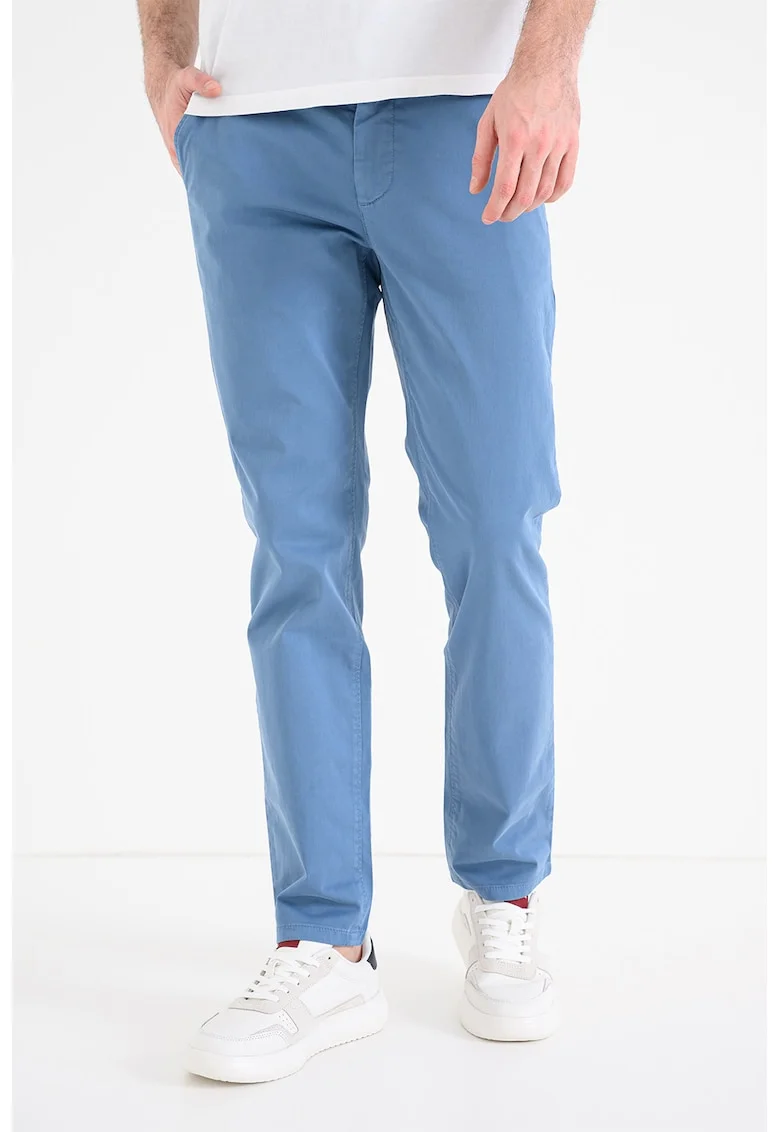 Pantaloni chino slim-fit, Albastru prafuit