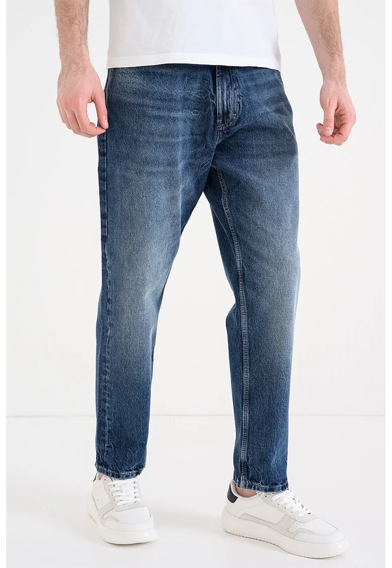 Blugi relaxed fit 838, Albastru inchis