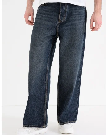 Blugi drepti relaxed fit Mason, Albastru inchis