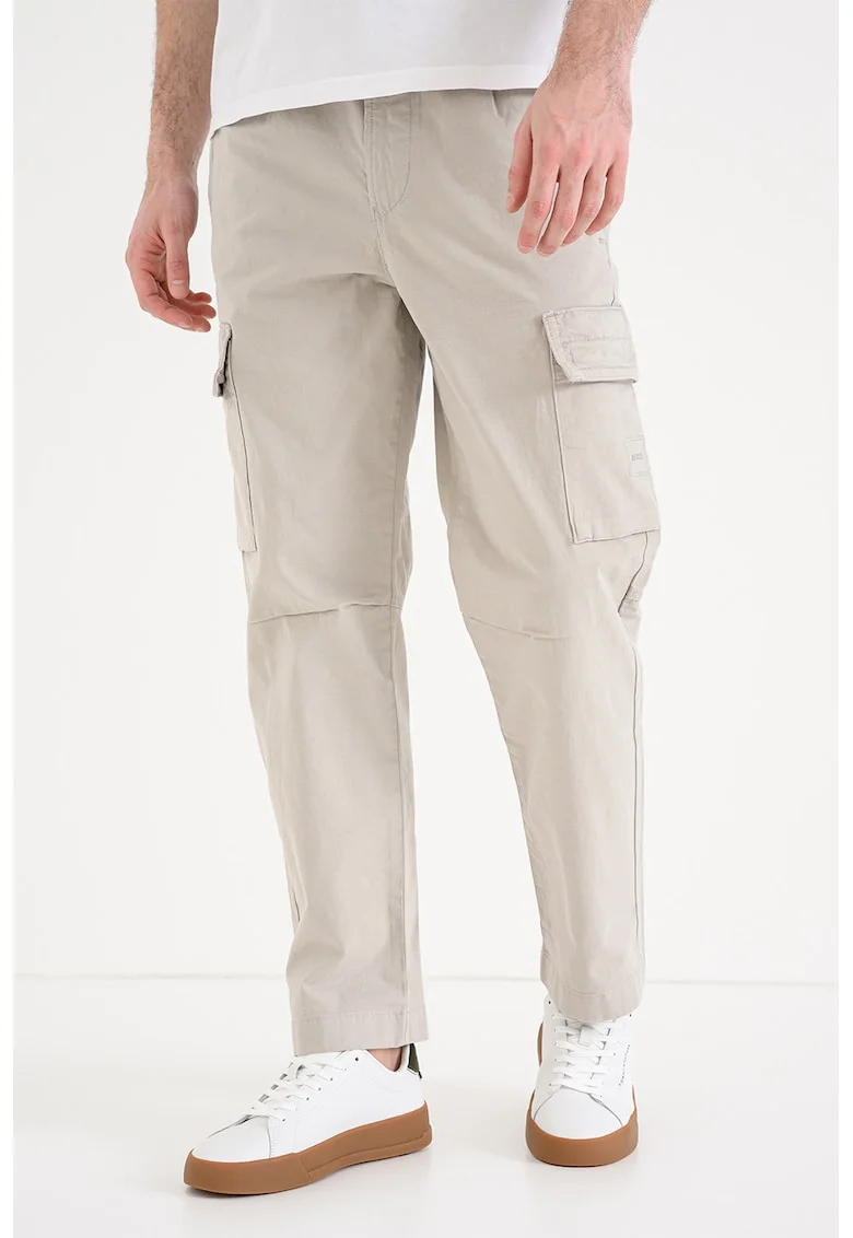 Pantaloni cargo regular fit, Grej