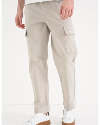 Pantaloni cargo regular fit, Grej