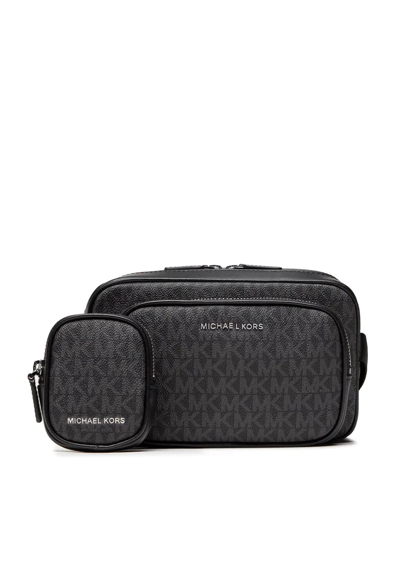 Geanta barbati,  Black Hudson, piele ecologica, negru