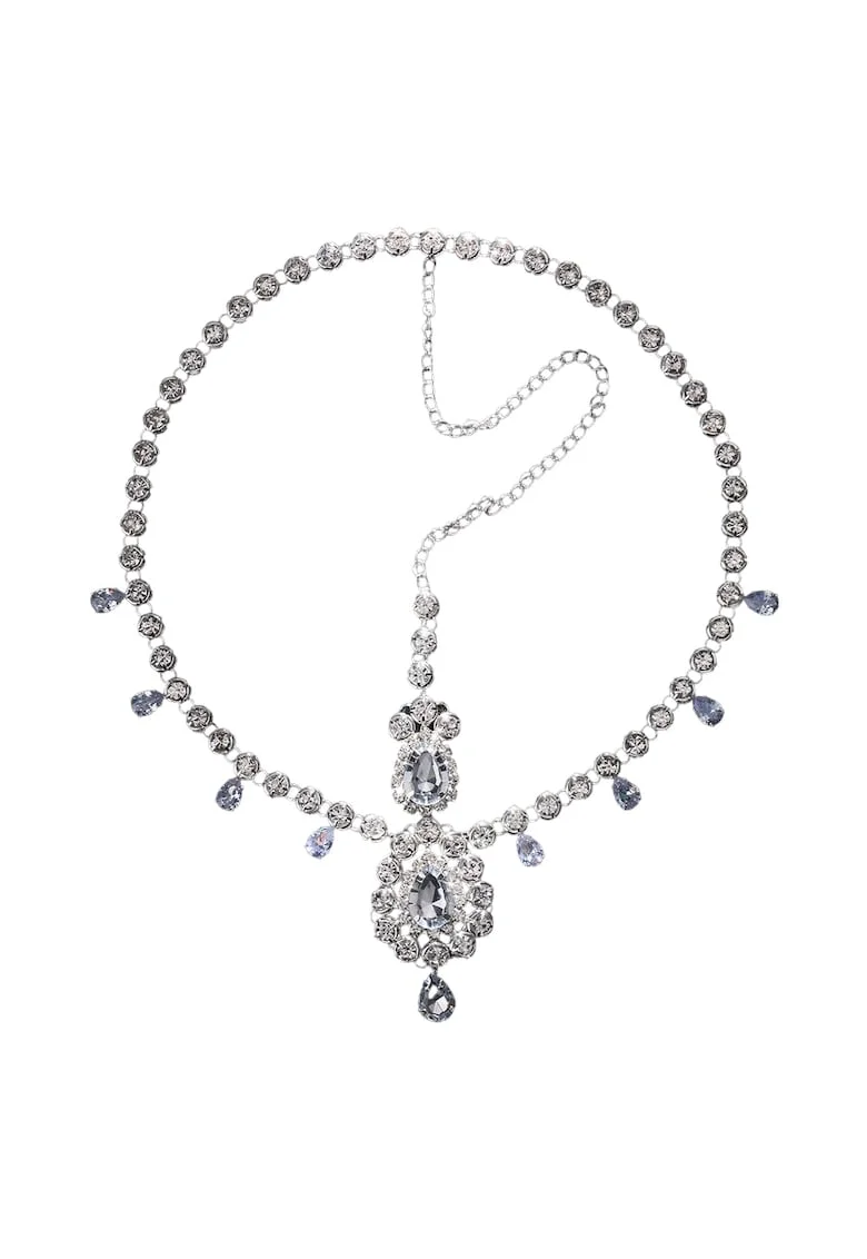Accesoriu de cap, argintiu, cu pietre, Chantelle C28,