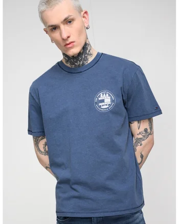 Tricou de bumbac lejer, Bleumarin