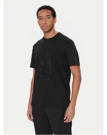 Tricou  negru, material bumbac