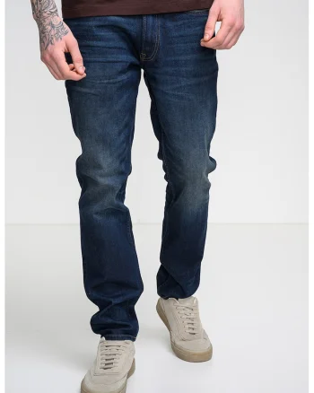 Blugi slim fit uni, Bleumarin