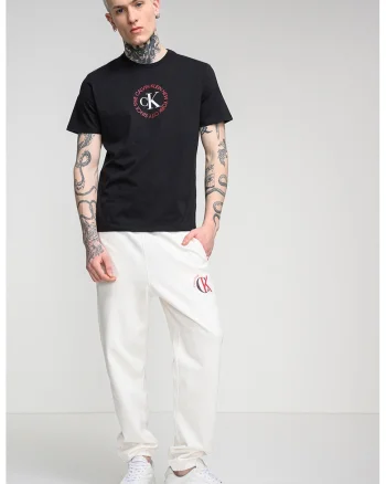 Tricou de bumbac cu logo, Negru