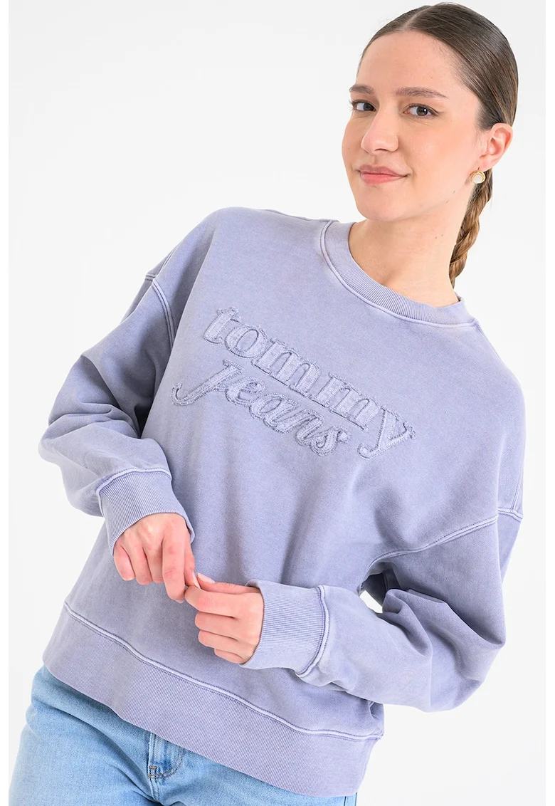Bluza de trening cu logo, Lila pal