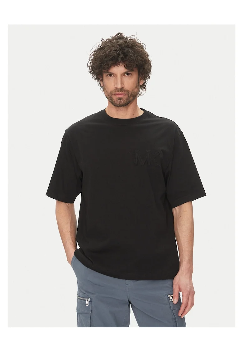 Tricou barbat,  negru, bumbac, simplu